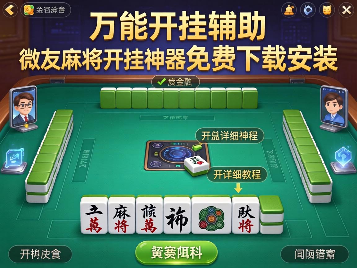 万能开挂辅助“微友麻将开挂神器免费下载安装”开挂详细教程