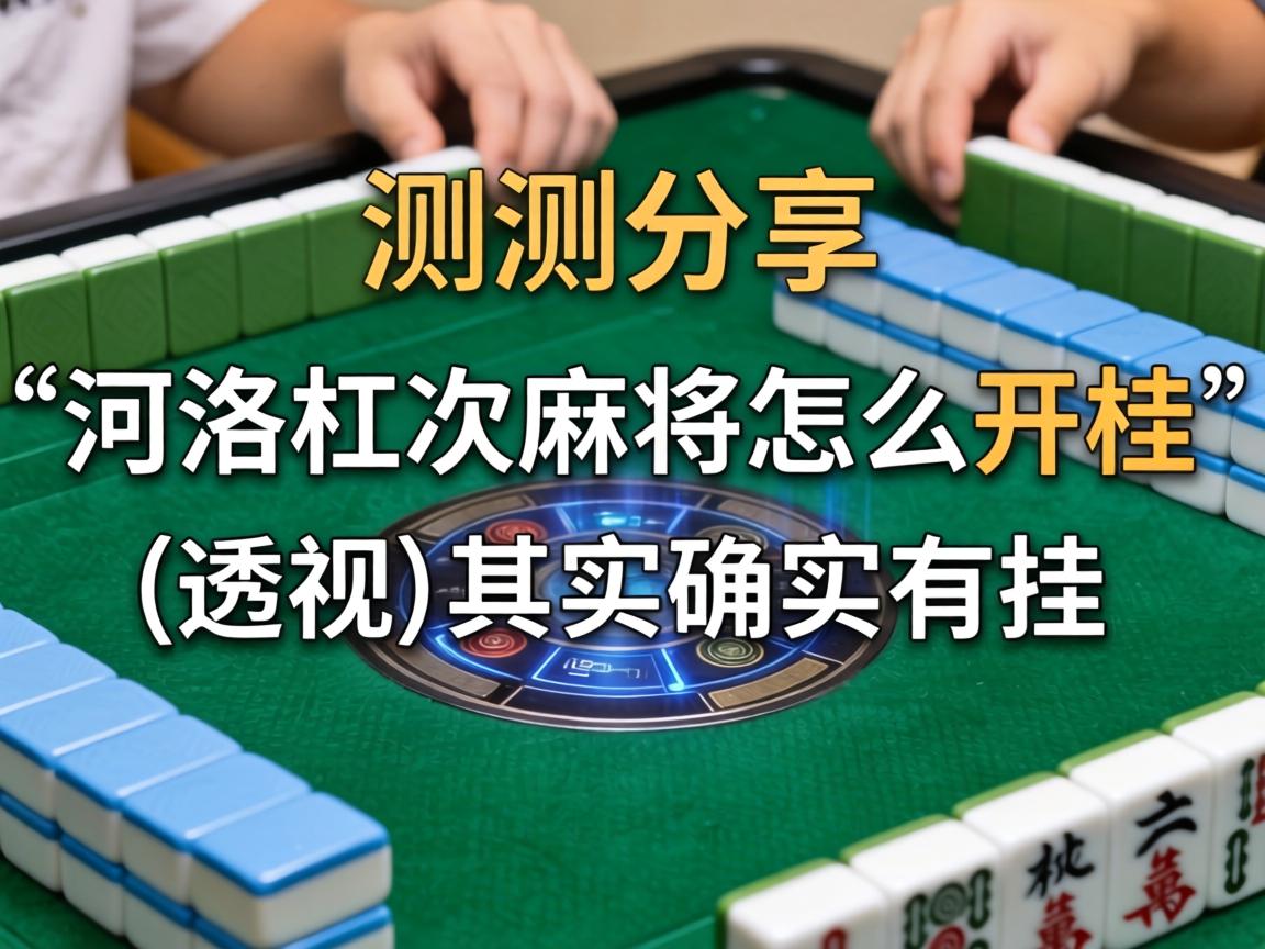 河洛杠次麻将怎么开挂
