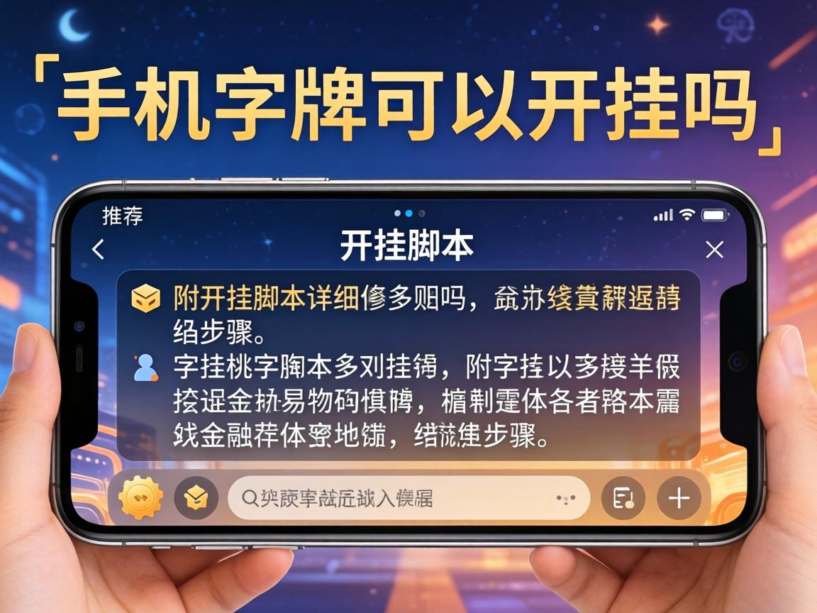 手机字牌可以开挂吗