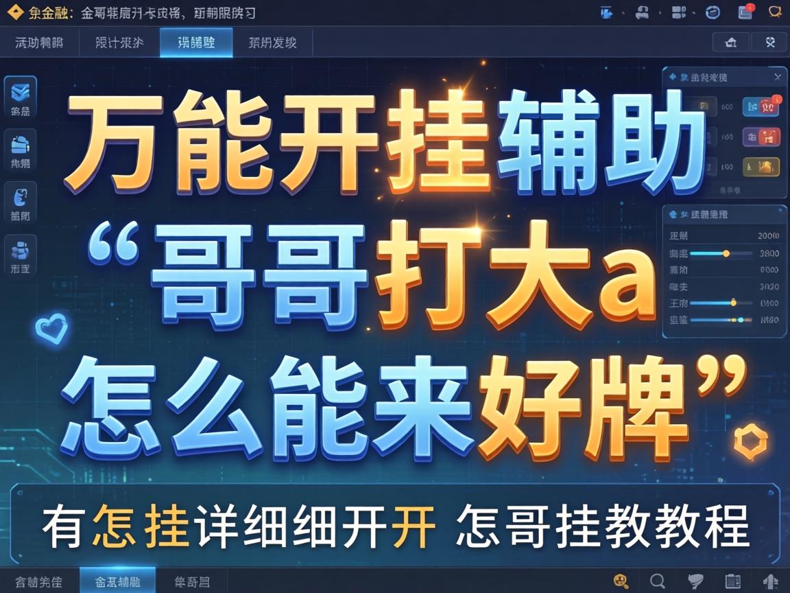 哥哥打大a怎么能来好牌